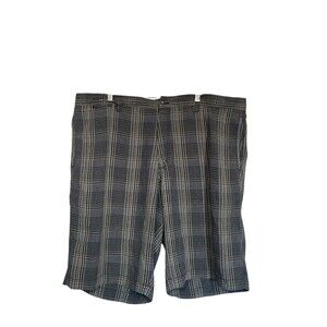 Tommy Bahama Shorts Men’s 42 Blue Plaid Silk Linen Chino Straight‎ Golf Casual